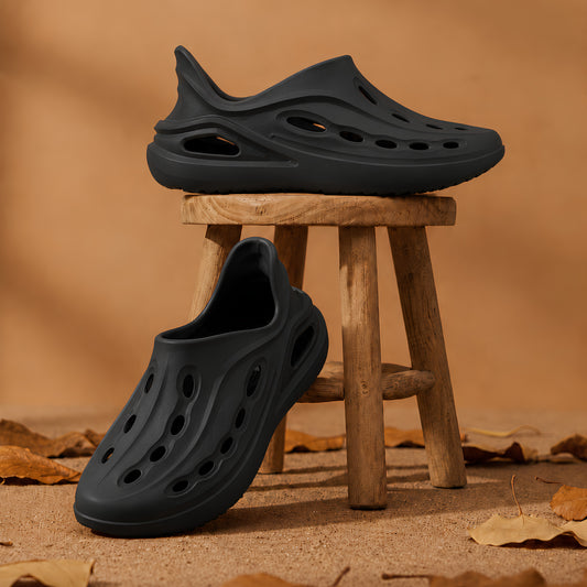 Breathable Dragon Clogs - Black
