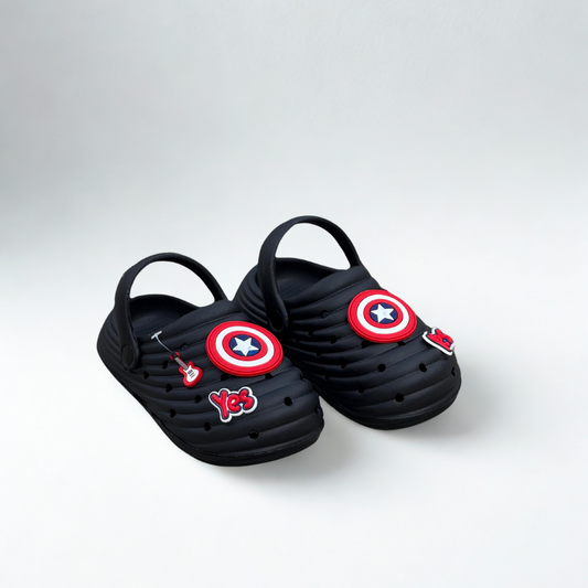 Captain America Clogs - Black