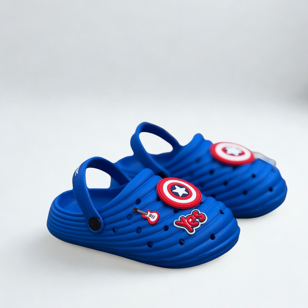 Captain America Clogs - Blue