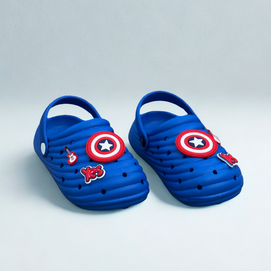 Captain America Clogs - Blue
