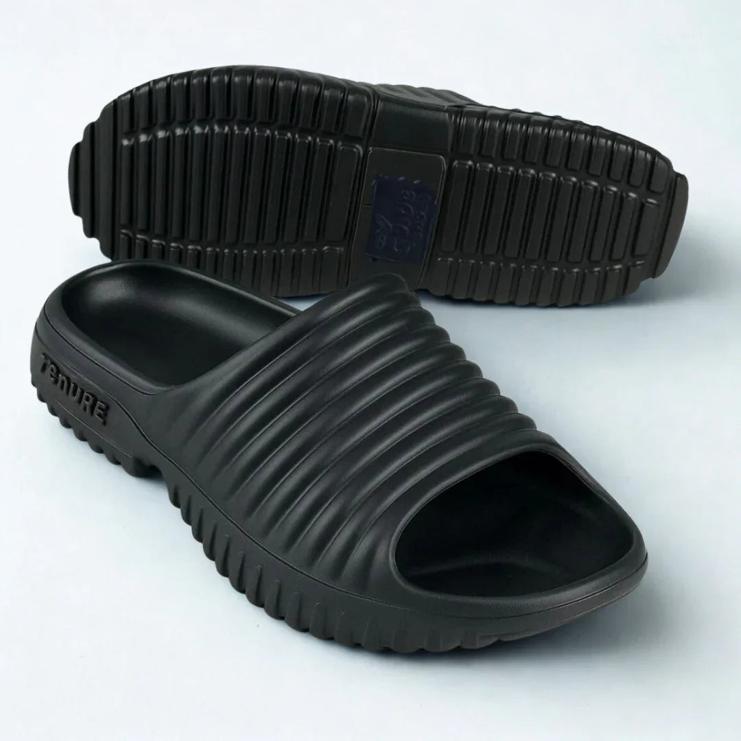 Moko Slides - 502 Black - Heeluxe.pk