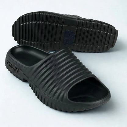 Moko Slides - 502 Black - Heeluxe.pk